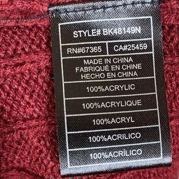 BB Dakota by Steve Madden Knit Turtleneck Midi Sweater Dress Sz Large Wine NWT - Picture 6 of 6